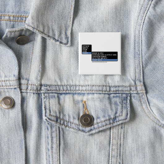 8 Bit RPG-Kampf-Menü Button (Beispiel)