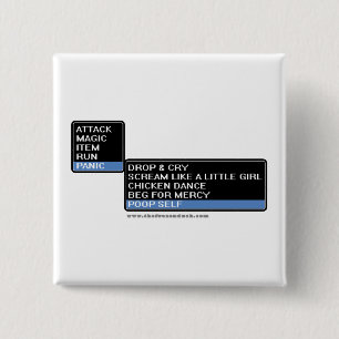 8 Bit RPG-Kampf-Menü Button