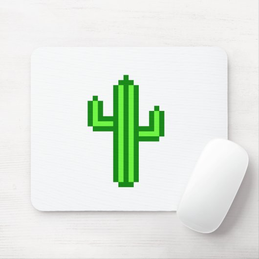 8-Bit Saguaro Cactus Mousepad (Mit Mouse)