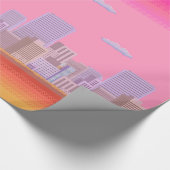 8-Bit-Skyline Geschenkpapier (Ecke)