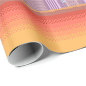 8-Bit-Skyline Geschenkpapier (Rolleneckpunkt)