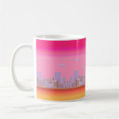 8-Bit-Skyline Kaffeetasse (Links)