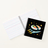 8-Bit Space Sushi Adventure - Retro Pixel Art Notizblock (Innenseite)