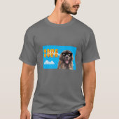 8-Bit-Spiel über Leonberger T-Shirt (Vorderseite)
