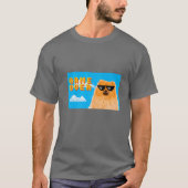 8-Bit-Spiel über Spitz T-Shirt (Vorderseite)