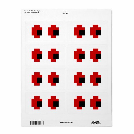 8 Bit Spooky Red Eyes (Vorne)