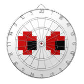8 Bit Spooky Red Eyes Dartscheibe (vorne)