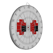 8 Bit Spooky Red Eyes Dartscheibe (Vorderseite Links)