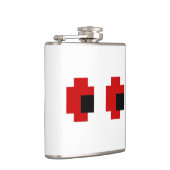 8 Bit Spooky Red Eyes Flachmann (Rechts)