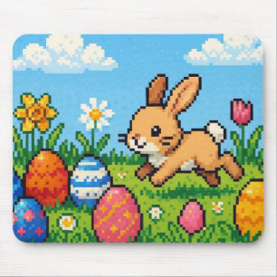 8-Bit-süßer Osterhase/Kaninchen Mousepad