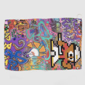 8-Bit T-Shirt Time XXX3 Design-Golfhandtuch Golfhandtuch (Horizontal)