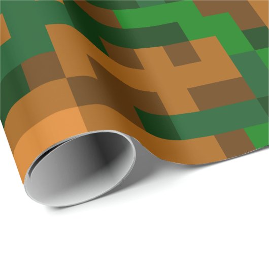 8 Bit-Tarnung Geschenkpapier (Rolleneckpunkt)