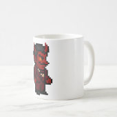 8-Bit-Teufel Kaffeetasse (VorderseiteRechts)