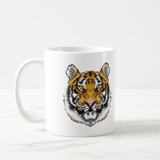 8 Bit Tiger Kaffeetasse (Links)