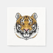 8 Bit Tiger Serviette (Vorderseite)