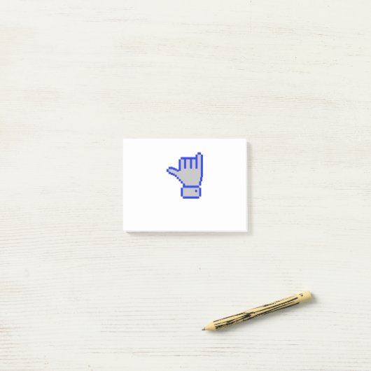 8-Bit-Typ Post-it Klebezettel (Auf Schreibtisch)
