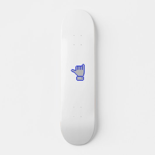 8-Bit-Typ Skateboard (Vorne)