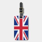 8 Bit Union Pixel Jack Gepäckanhänger (Vorderseite vertikal)
