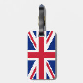 8 Bit Union Pixel Jack Gepäckanhänger (Rückseite vertikal)