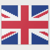 8 Bit Union Pixel Jack Geschenkpapier (Flach)