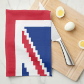 8 Bit Union Pixel Jack Handtuch (Viertel Falte)
