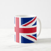 8 Bit Union Pixel Jack Kaffeetasse (VorderseiteRechts)