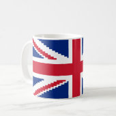 8 Bit Union Pixel Jack Kaffeetasse (Vorderseite Links)