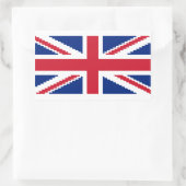 8 Bit Union Pixel Jack Rechteckiger Aufkleber (Tasche)