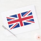 8 Bit Union Pixel Jack Rechteckiger Aufkleber (Umschlag)