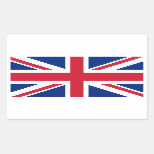 8 Bit Union Pixel Jack Rechteckiger Aufkleber
