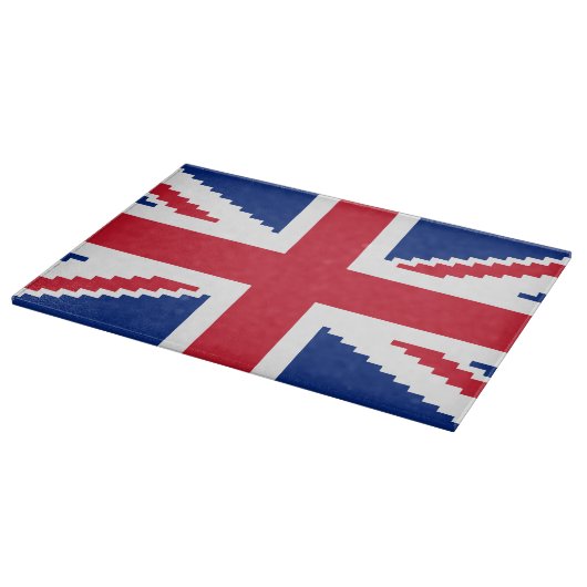 8 Bit Union Pixel Jack Schneidebrett (Ecke)