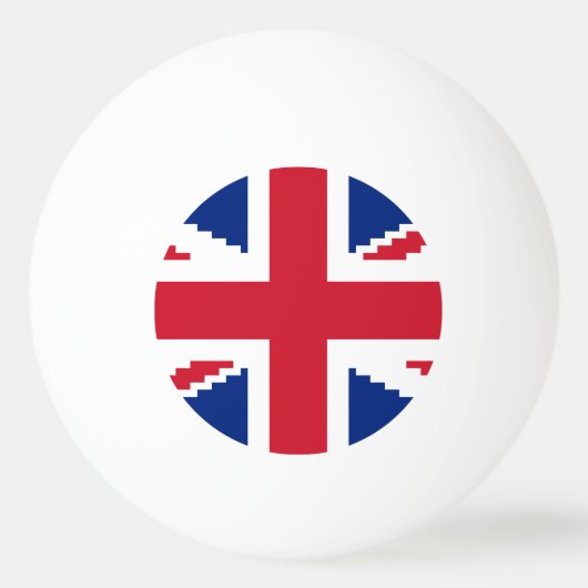 8 Bit Union Pixel Jack Tischtennisball (Vorderseite)