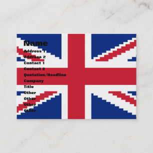 8 Bit Union Pixel Jack Visitenkarte