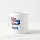 8-Bit UTA-Bus-Tasse Kaffeetasse (Vorderseite Links)