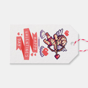 8-Bit Valentinstag Klassiker/Retro Cupido Geschenkanhänger