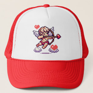 8-Bit Valentinstag Klassiker/vintage Cupid Truckerkappe