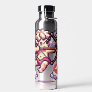 8 Bit Valentinstag Klassiker/Vintager Cupid Trinkflasche