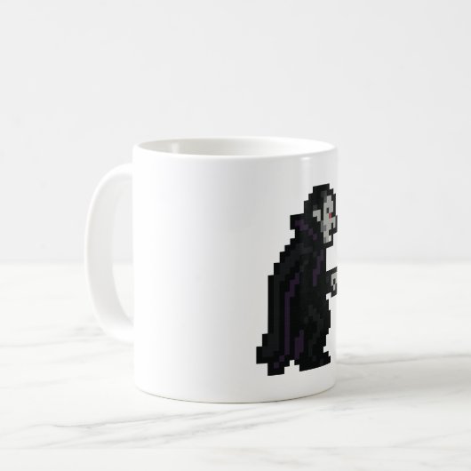8-bit Vampire Kaffeetasse (Vorderseite Links)