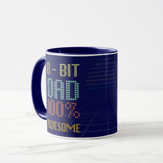 8 Bit VATER 100 Phantastisch Tasse (Vorderseite Links)
