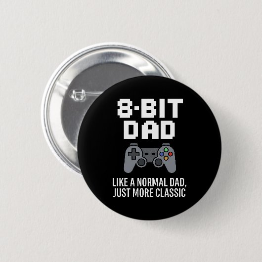 8-Bit-Vater-Classic-Gamer-Controller-Design Button (Vorne & Hinten)