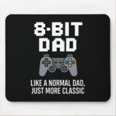 8-Bit-Vater-Classic-Gamer-Controller-Design Mousepad (Vorne)
