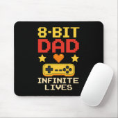 8-Bit-Vater mit unendlichen Leben Mousepad (Mit Mouse)