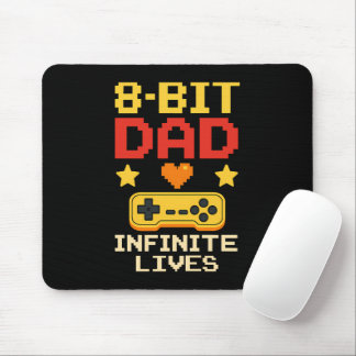 8-Bit-Vater mit unendlichen Leben Mousepad