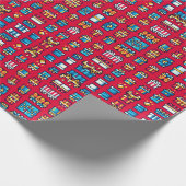 8 Bit Weihnachten Geschenkpapier (Ecke)