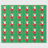 8 Bit Weihnachtsmann Geschenkpapier (Flach)