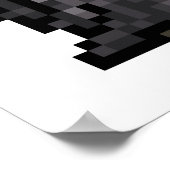 8-Bit-Zauberer-Gießen Pixel-Art-Poster Poster (Ecke)
