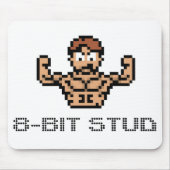 8-Bitbolzen-Mausunterlage Mousepad (Vorne)