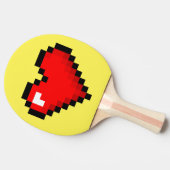8-Bitherz: Klassisches Retro Gamer-Klingeln Pong Tischtennis Schläger (Seitenansicht)