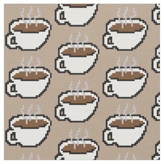 8-Bitkaffee-Gewebe Stoff (Nahaufnahme)