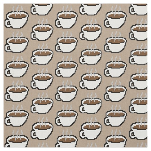 8-Bitkaffee-Gewebe Stoff (Muster)